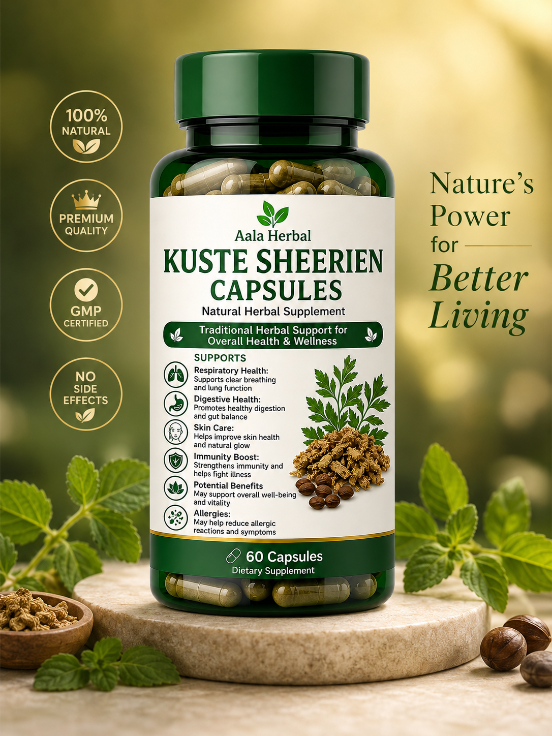 Qust-e-Shereen Capsules – Natural Herbal Wellness Support