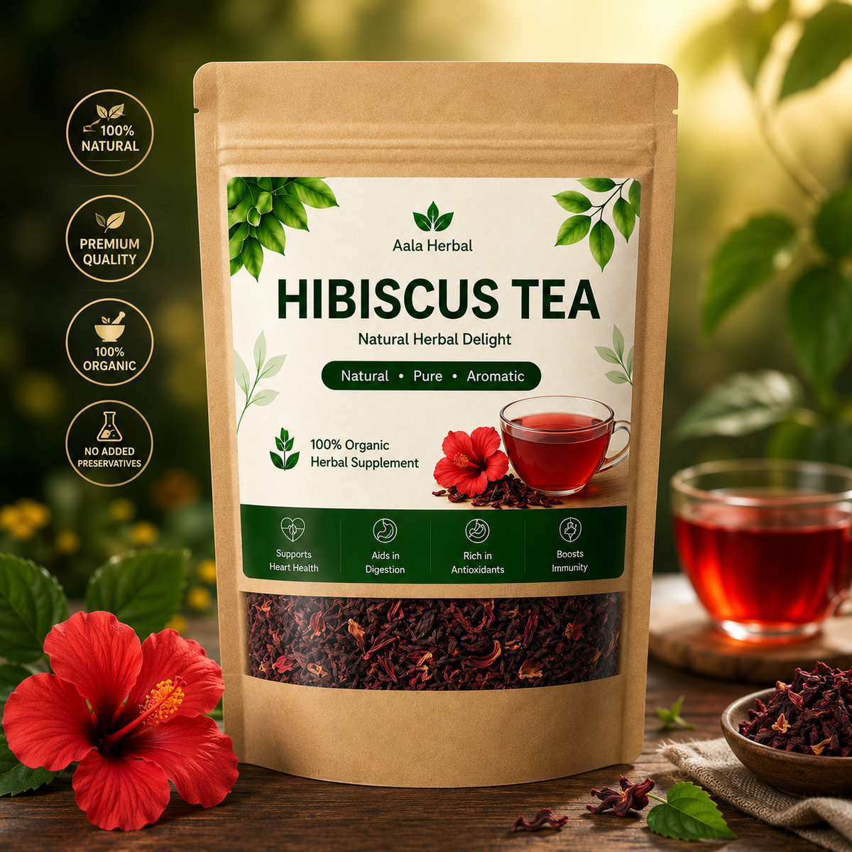 Hibiscus Tea – Refreshing Herbal Wellness Tea